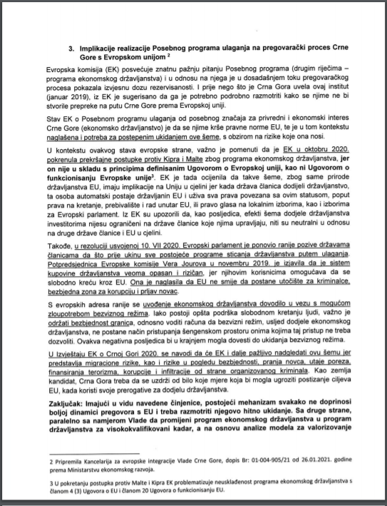 重磅！黑山政府提议投资入籍计划到期后不再延期，或用技术移民取代！